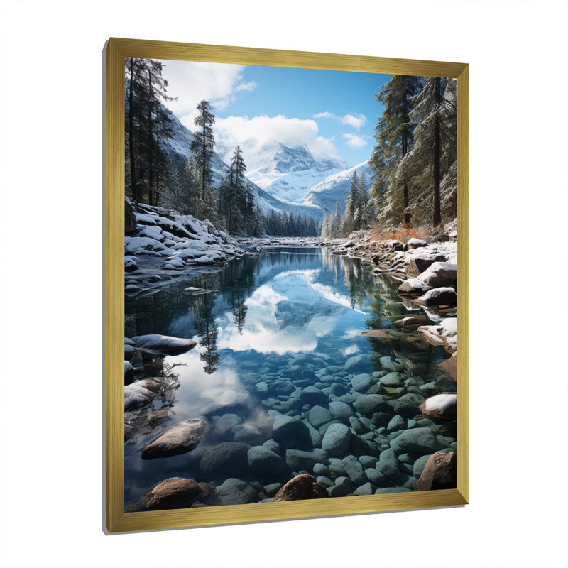 Impression sur toile Babette Canada Lake Louise Dream, H 40 po x l 30 po x P 1,5 po, Encadrement doré
