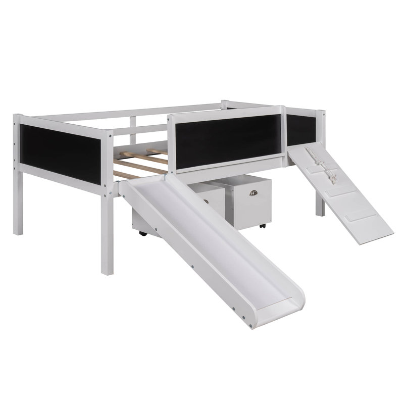 Bludov Twin Loft Bed by Harriet Bee, White