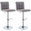 Dequincy Swivel Upholstered Adjustable Height Bar Stool with Steel Frame-900601476
