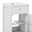 Meuble-lavabo de 20 po avec lavabo supérieur en céramique, armoire de salle de bain, support de rangement à deux niveaux et tablettes réglables-114292031
