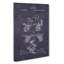 Roller Skate Patent Dark - Wrapped Canvas-61884555