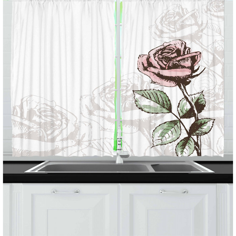 Pointed Kitchen Curtain