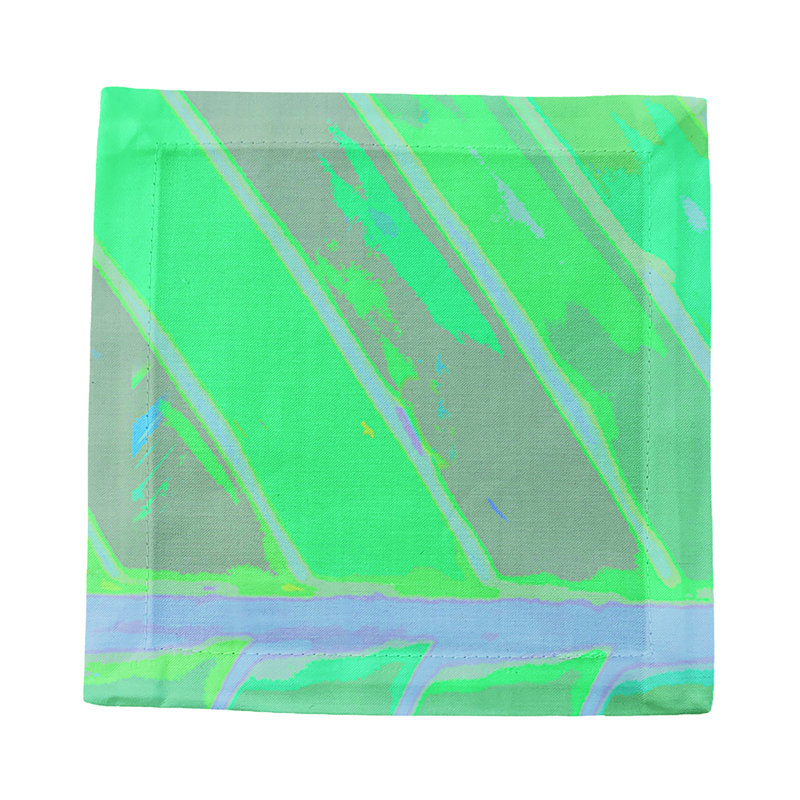 Tropical Leaf Cotton Sateen Cocktail Napkins, Colony