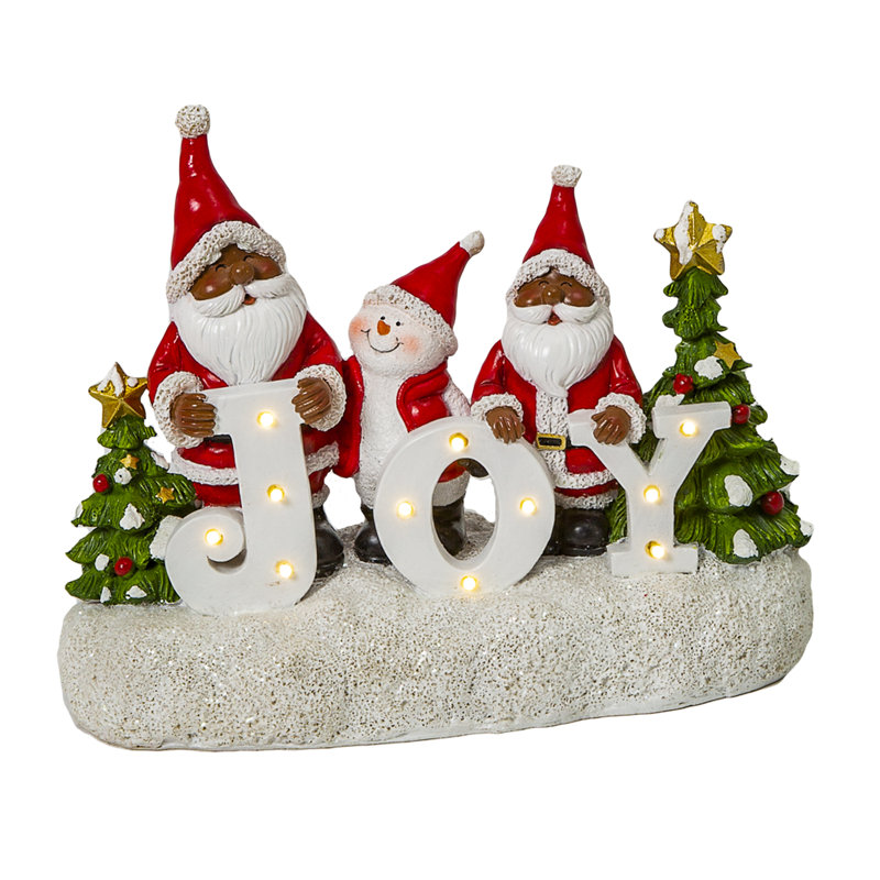 Décoration de Noël père Noël et bonhomme de neige