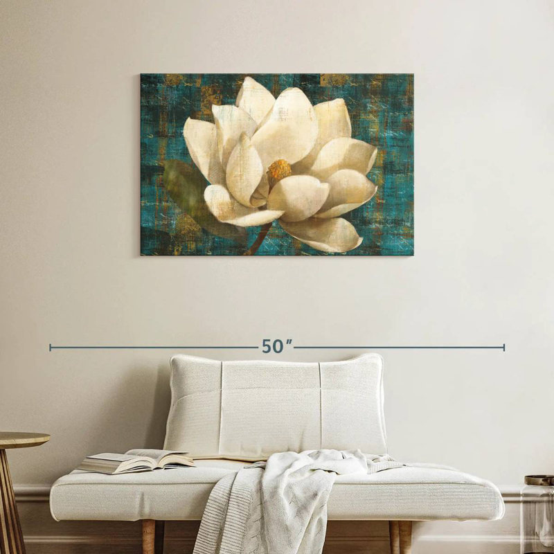 Harnek Magnolia Blossom Turquoise, 24" H x 36" W