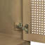 Meuble-lavabo 24 po sans lavabo, base seulement, armoire en rotin avec portes et tiroir, cadre solide et panneau de fibres à densité moyenne, naturel