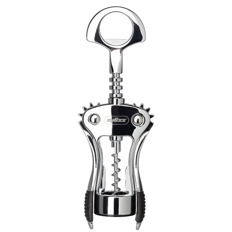 Zyliss Easy Corkscrew Wine Bottle Opener, Coated Steel, 7.48" H x 2.56" W x 1.5" D
