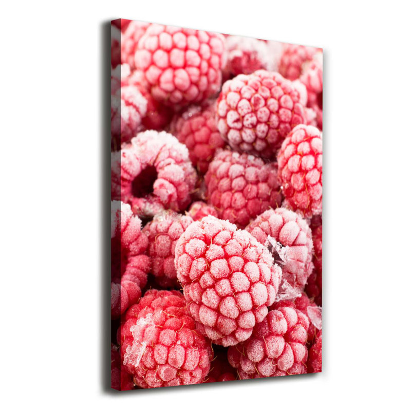 Raspberries - Wrapped Canvas Print