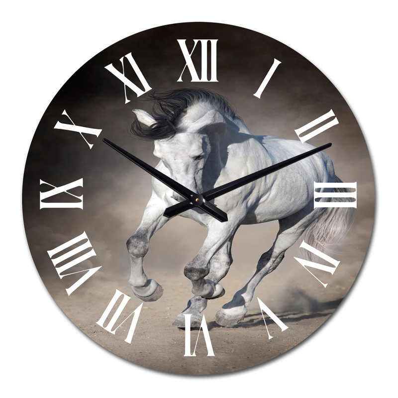 Horloge murale traditionnelle White Horse, Grand