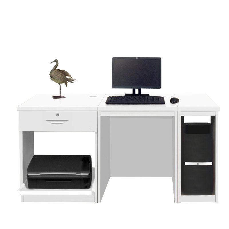 Walshaw Solid Wood Computer Desk, White