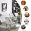 Chaise d'appoint rembourrée en velours gris Huberta