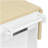 Kitchen Island with 6 Drawers, Pull Out Trash Can Storage, Rolling Kitchen Island on 5 Wheels with Drop Leaf, Power Outlet, 5 Open Side Racks for Kitchen, Dining Room, White-391380331