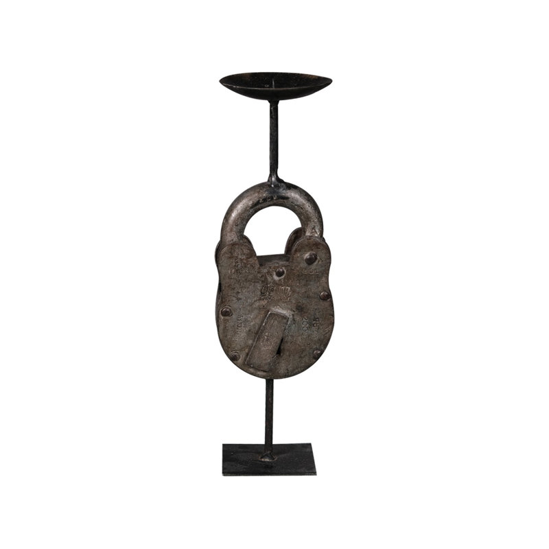 9'' H Solid Wood Candlestick