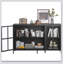 Buffet moderne en métal robuste avec rangement Armoire de rangement en acier de qualité supérieure-377967822