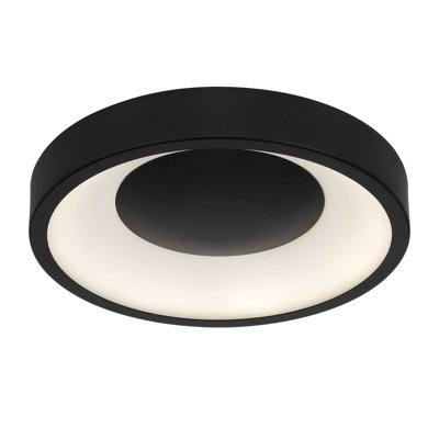 14" Black LED Flush Mount Ceiling Light