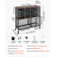 Rolling File Cart 24 Slot Mobile Filing Cabinet with Lockable Wheels, for Home Office Classroom, Large Storage Capacity, Hanging File Folder Mail Organizer, with 264.55 lbs / 120 kg Load, Black