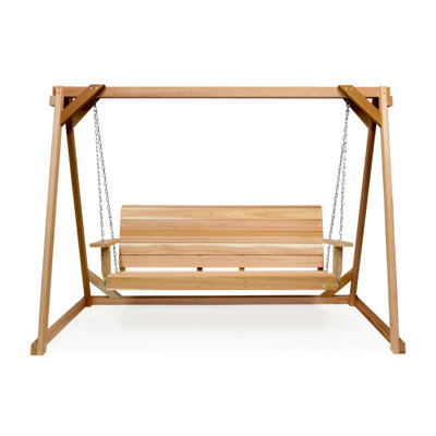 Western Red Cedar 8-ft A-Frame Swing Set