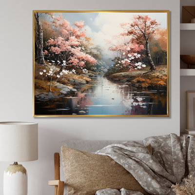 «Japanese River Forest», impression sur toile