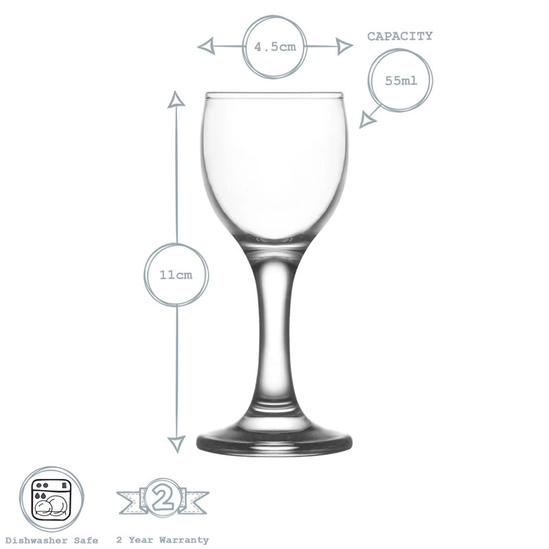 55ml Cordial Glass, 12