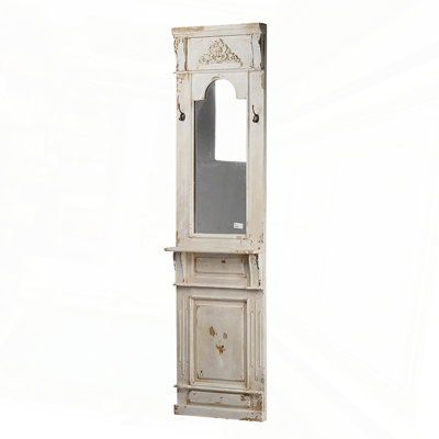Classic Vintage Antique White Wall Mirror