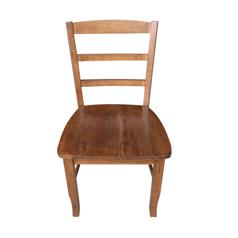 Klynn Solid Wood Dining Chair, Distressed Oak