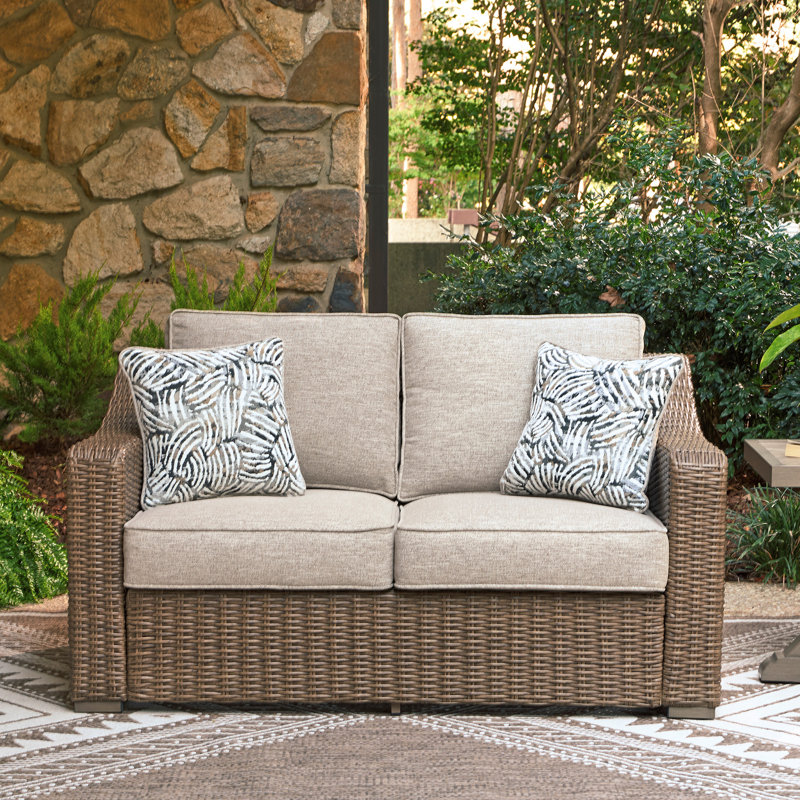 Danny Outdoor Loveseat With Cushion