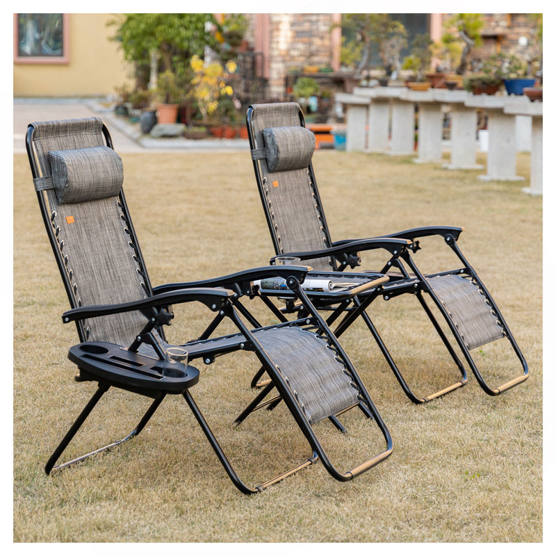 Zero Gravity Chair Set with Side Table