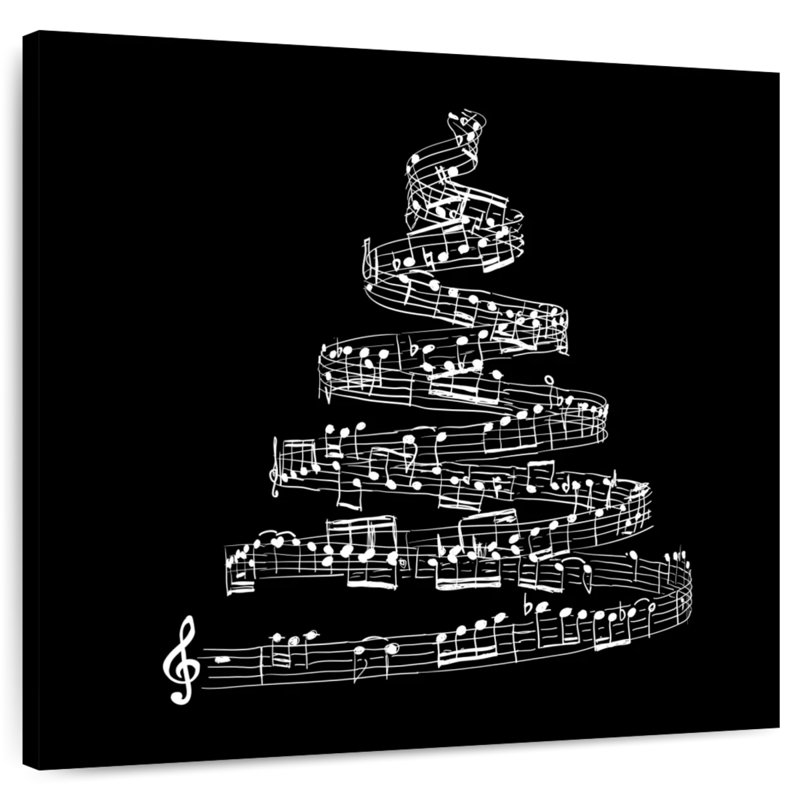 Abarca Music Notes Christmas Tree, 24" H x 24" W
