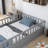 Etian Floor bed, integral construction with super high security barrier, door, children's floor bed frame, Montessori children's floor bed-1628931819-1610811331