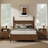 Walnut Nightstand Set of 2, Narrow Wood Bedside Table Set of 2 with Storage Drawer, Modern Bedroom Nightstand, 17.7"x13.8"x23.4"-1180927131-1180927128