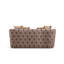 Button Tufted Loveseat with Velvet Fabric and Gold Accent in Taupe-20386985-21962461