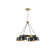 4-Light Metal Shade Chandelier