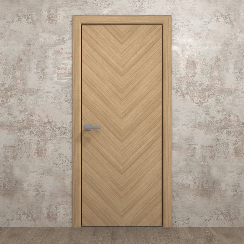 Porte intérieure intérieure | Ego 5005 | Poignée simple à panneau régulier | Portes de salle de bain modernes, Chêne naturel