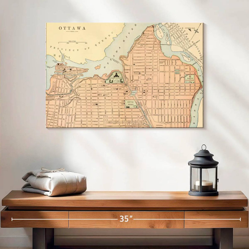 Carte de Ottawa, H 16 po x l 24 po