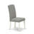 5 Piece Dinette Set for 4 Includes a Round Kitchen Table and 4 Dark Shitake Linen Fabric Parson Dining Room Chairs, 42x42 Inch, Linen White-352884053-352884055