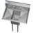 30'' L x 20'' W Silver Freestanding Service Sink