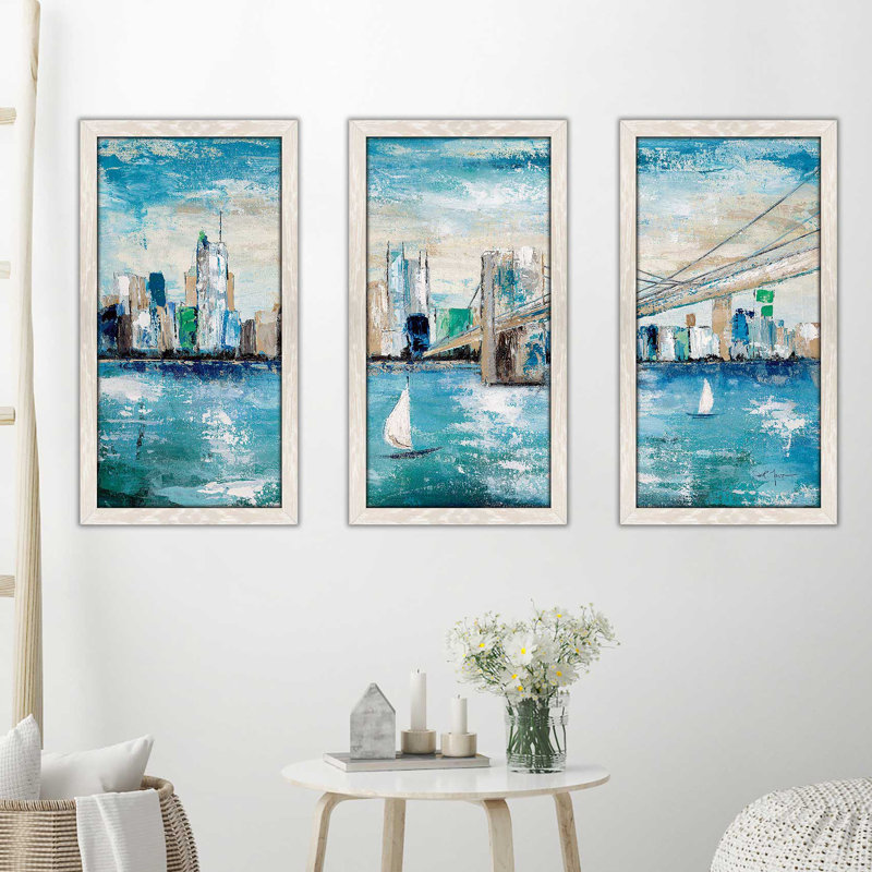 « catching the wind », reproduction de peinture à l’acrylique à multiples images, L 40,5 po x H 25,5 po x P 1 po