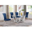 Kennise Glass Top Double Pedestal Dining Set-143224505-143224504-143284090