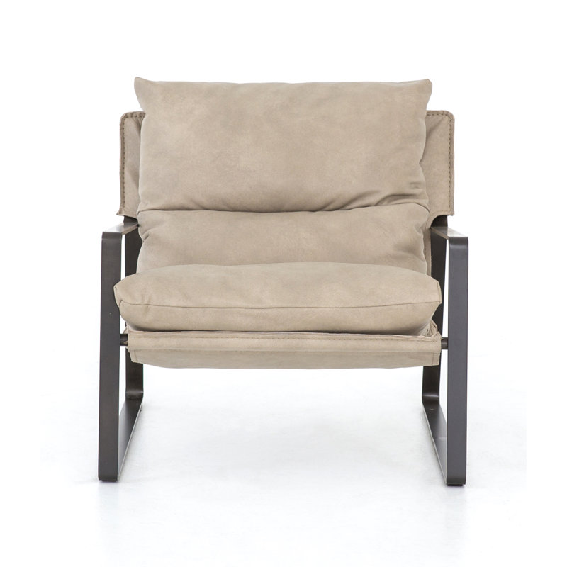 Emmett Armchair, Umber Natural Genuine Leather