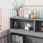 Full Floor Bed With Side Bookcase,Shelves,Guardrails-491149416-491149399