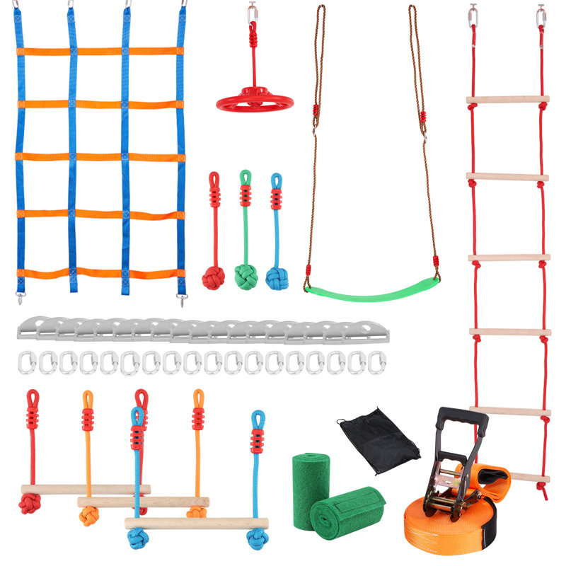 VEVOR Wood Outdoor Kids Game with Carrying Case