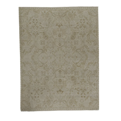 Brookhaven Wool Oriental Area Rug in Beige