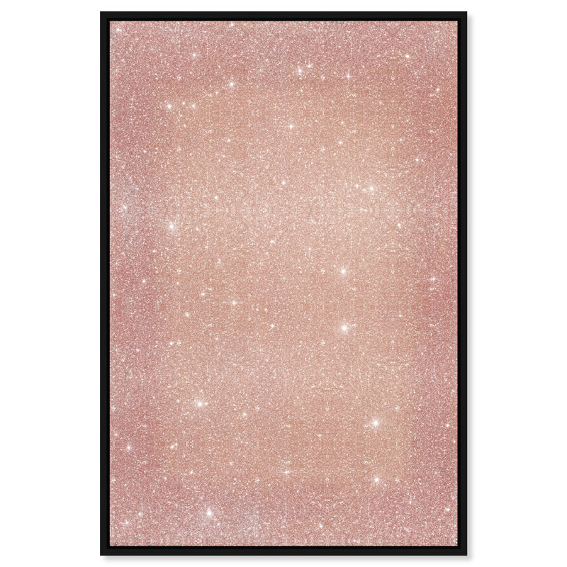 Apricot Fade Print by Oliver Gal, 25"H x 37"W, Black Floater Frame