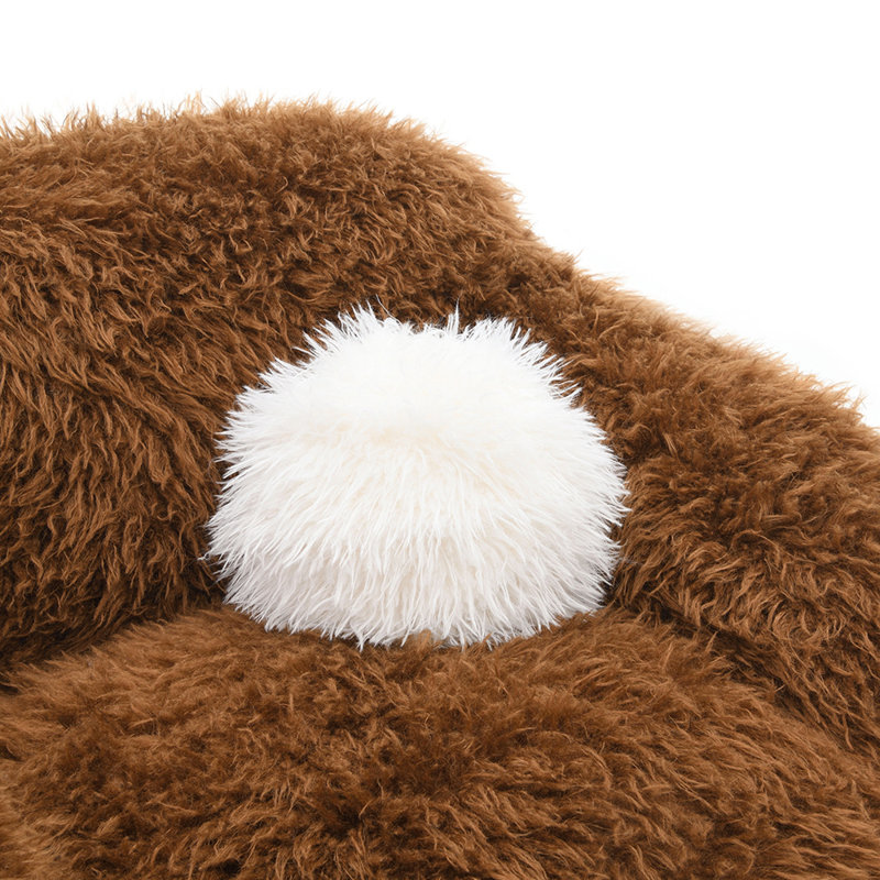 Coussin décoratif de style contemporain pour fauteuil pivotant doux et luxueux inclus, Brun clair / brun