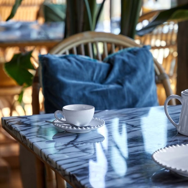 Tasse à café et soucoupe perle