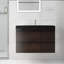 Meuble-lavabo mural simple 35,8 po avec plateau en résine-2068660495