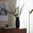 Decorative Ceramic Table Vase with Embossed Accents for Home Decor - Modern Tall Flower Vase for Living Room and Shelf Styling-89110018-89110020