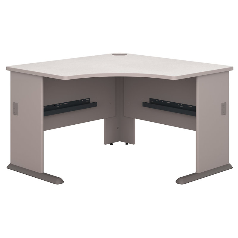 Series A Corner Desk Shell, Pewter