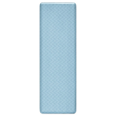  Cat Cora Harmony Chevron Comfort Kitchen Mat, Standing Mat, Blue, 17.5"x55"
