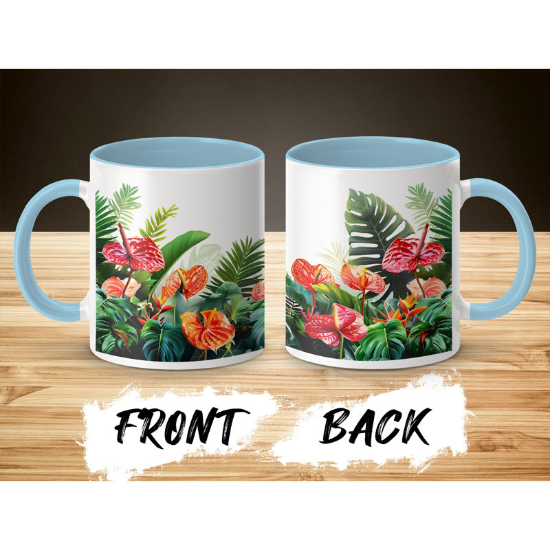 Ceramic Coffee Mug, Light Blue